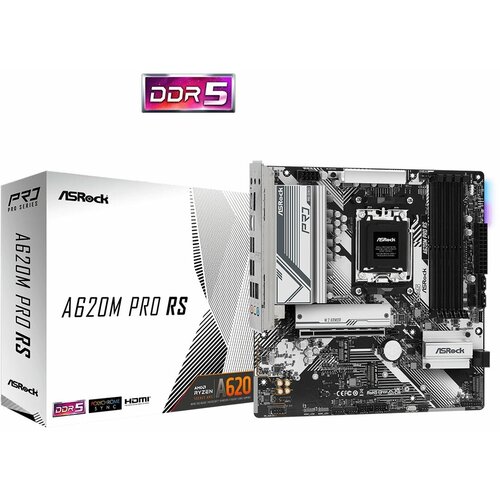 Материнская плата ASRock A620M PRO RS, RTL материнская плата asrock z690 pg riptide rtl