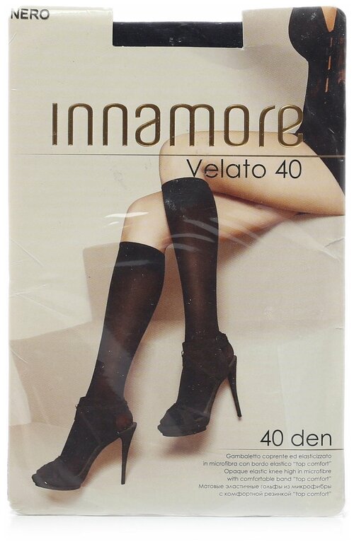 Женские гольфы Innamore, 40 den, размер UNI, черный