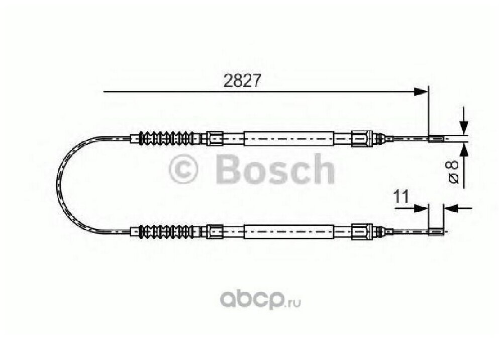 Трос тормозной Bosch, 1987477263