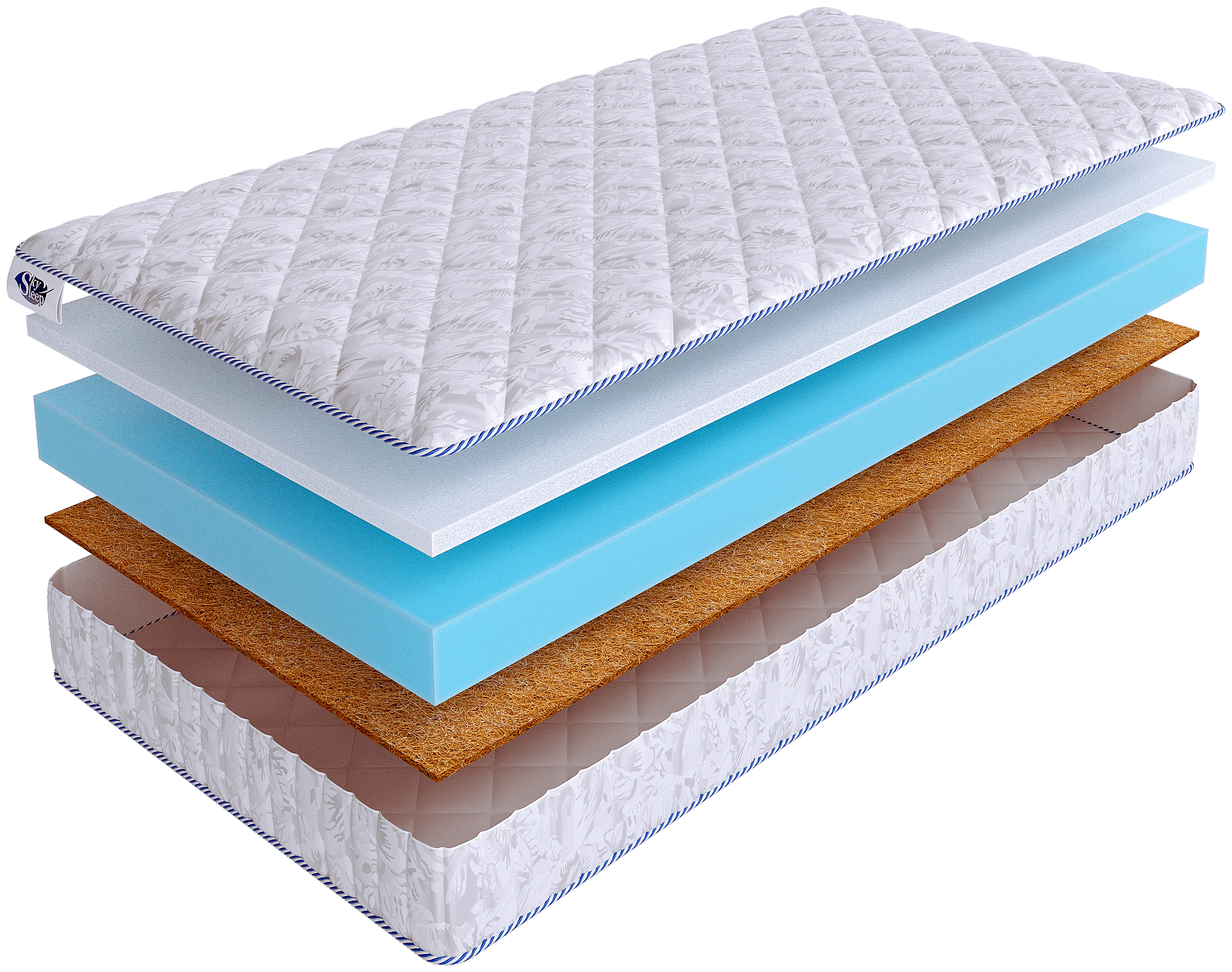 Ортопедический беспружинный матрас SkySleep INFLEX Model 9 на кровать трансформер 70x210