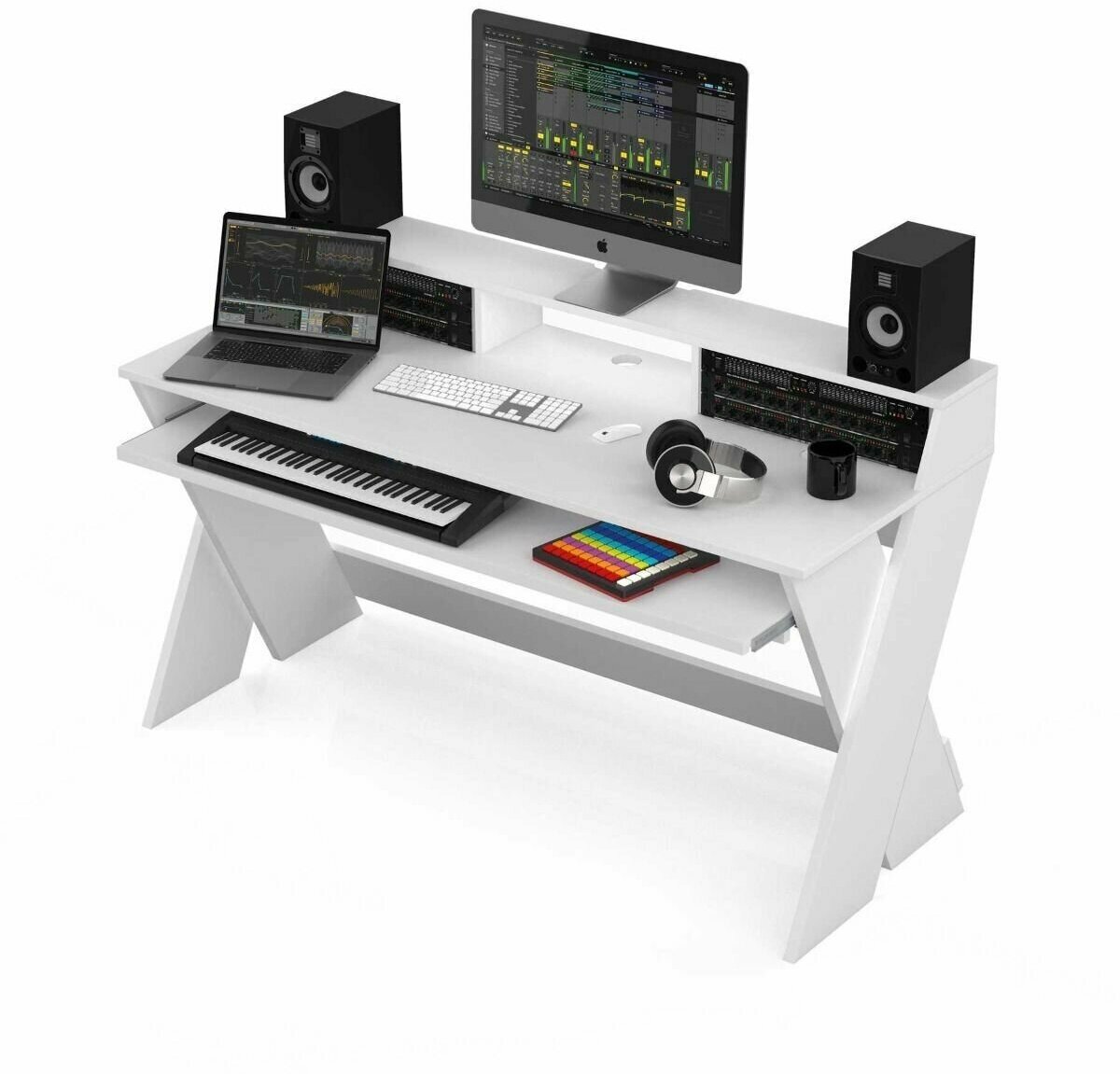 Glorious Sound Desk Pro White стол аранжировщика, цвет белый, из 2-х коробок