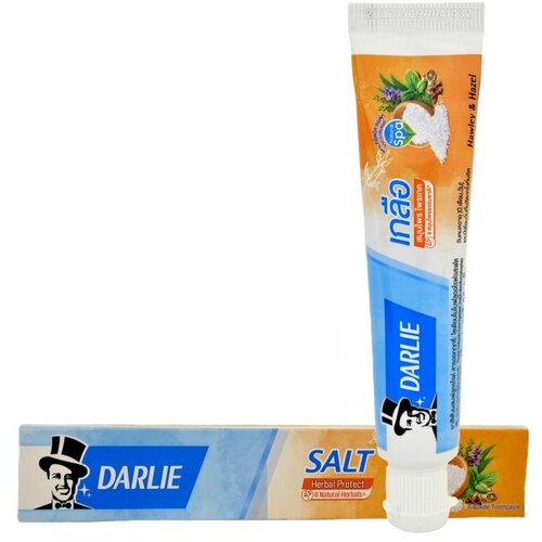 Зубная паста с солью и травами Darlie Salt Herbal Protect Toothpaste 35g darlie паста зубная с солью и мятой 75г