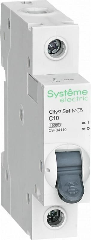 Автоматический выключатель Systeme Electric City9 Set C9F341 10 А