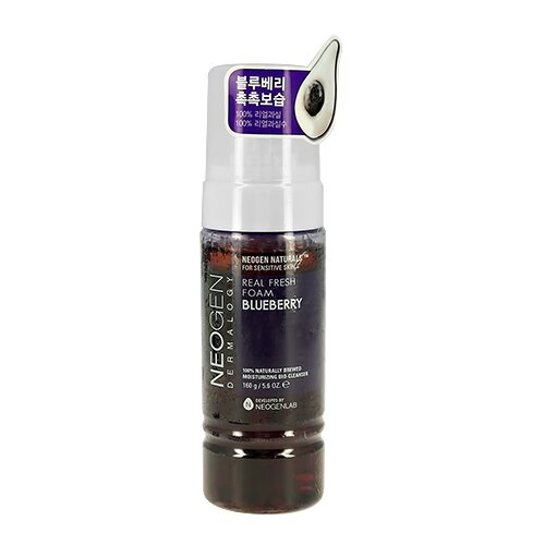 Neogen пенка для умывания с экстрактом черники Real Fresh Foam Cleanser Blueberry, 160 мл, 160 г