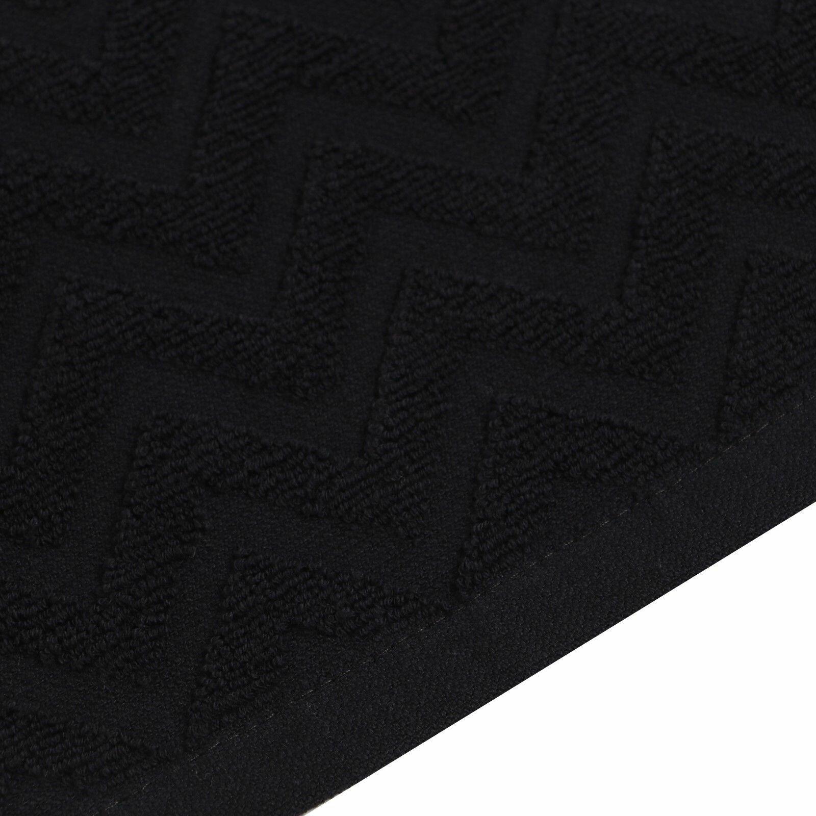Полотенце махровое LoveLife "Zig-Zag" 50x90 см, цв. черный,100% хл, 450 гр/м2 - фотография № 3