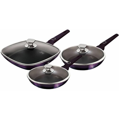 Набор сковородок из 6 предметов Berlinger Haus BH-7107 Purple Eclipse Collection