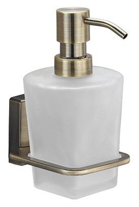 Дозатор для жидкого мыла стеклянный, 300 ml WasserKRAFT Exter K-5299 - фотография № 1