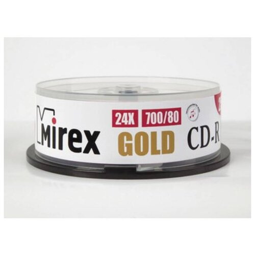 фото Диск cd-r, 700 мб (gold, 10 штук) mirex