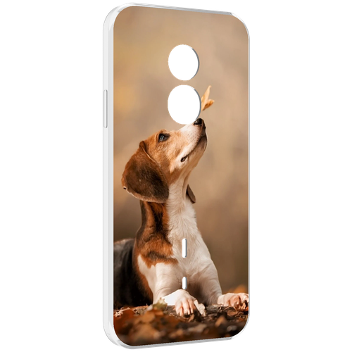 Чехол MyPads бигль-собака для Doogee S51 задняя-панель-накладка-бампер