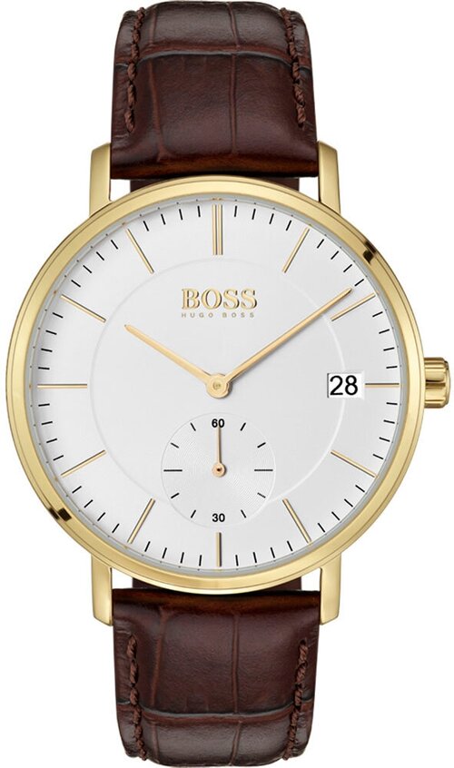 Наручные часы BOSS Часы мужские Hugo boss 1513640, мультиколор, коричневый