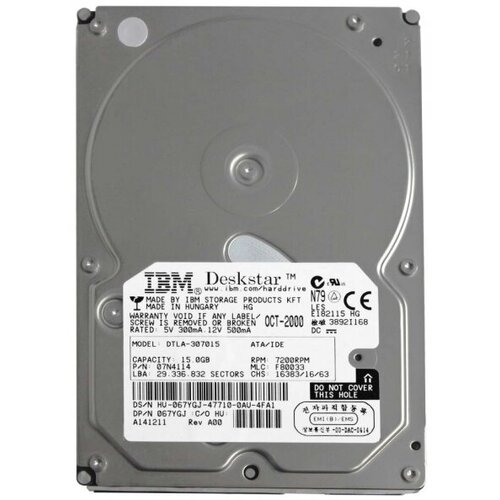 Жесткий диск IBM 07N3927 15,3Gb 7200 IDE 3.5