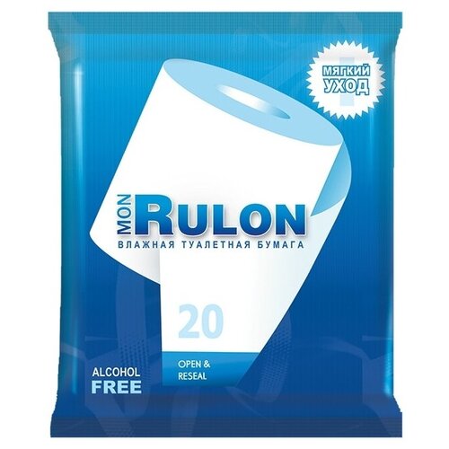 Mon Rulon , влажная туалетная бумага 50 листов , 10 упаковок