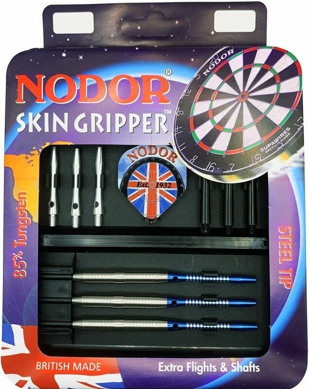 Вольфрамовые 85% дротики 25гр Nodor Skin Gripper steeltip и аксессуары для Дартс