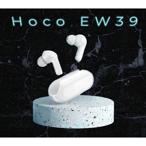 HOCO Crystal EW39 True Wireless ENC Шумоподавление Наушники Bluetooth 5.3 Гарнитура Светодиодный дисплей Зарядное устройство