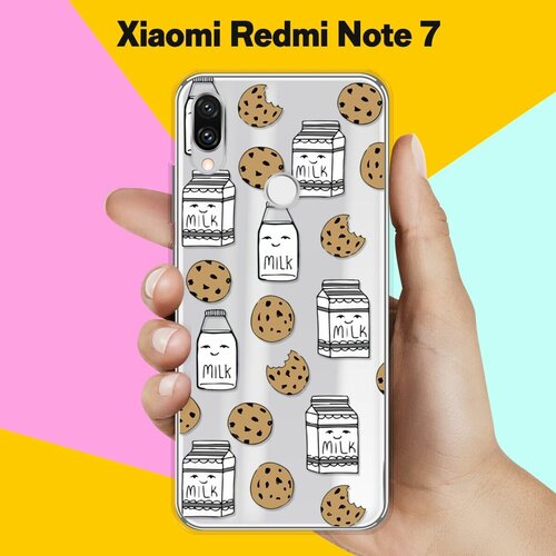 Силиконовый чехол Молоко и печеньки на Xiaomi Redmi Note 7 силиконовый чехол молоко и печеньки на xiaomi redmi 9c