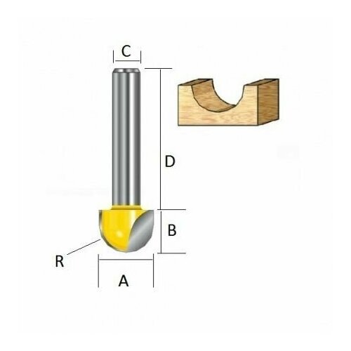 Фреза пазовая 19х12 мм Makita(D-48038)