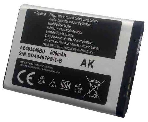 Аккумулятор Samsung AB463446BU для Samsung GT-C3010/GT-C3011/GT-C3520