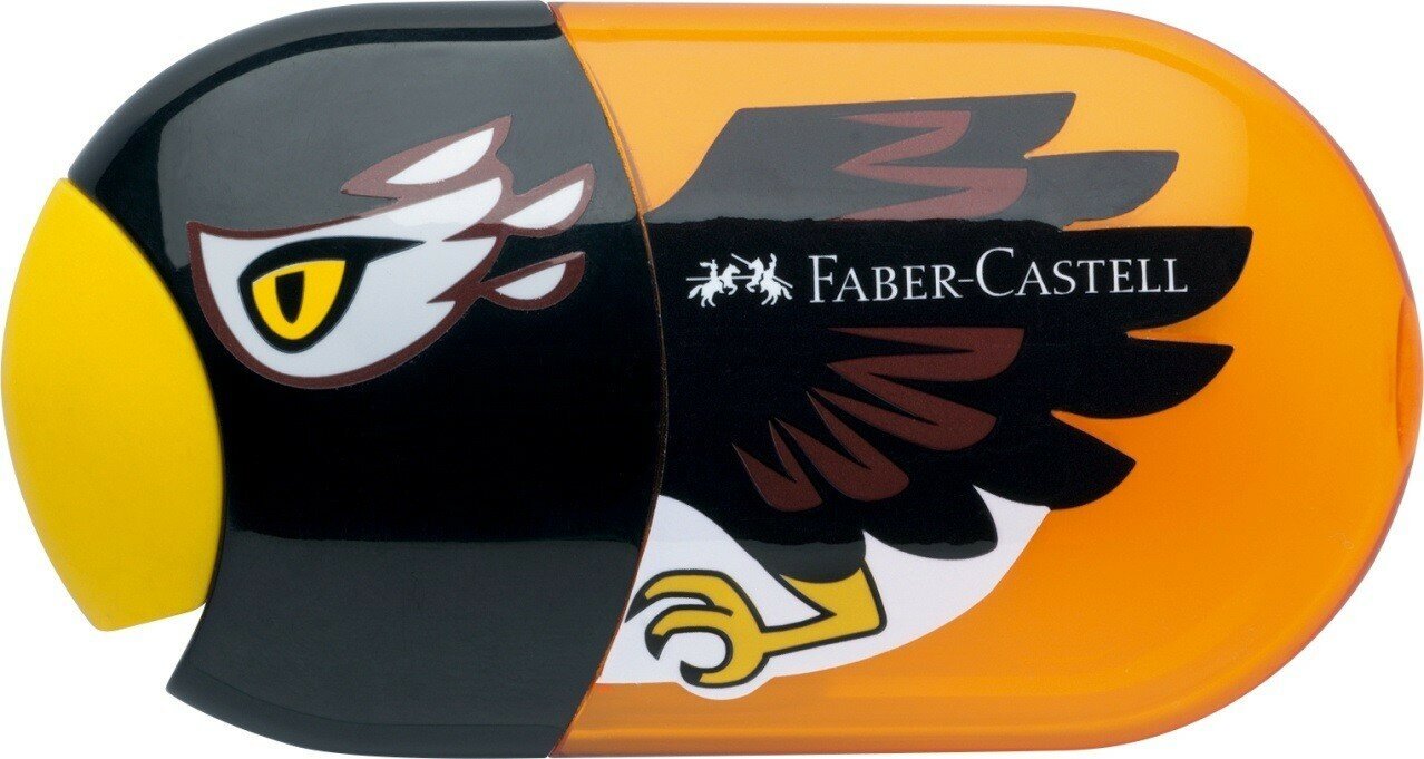 Ластик Faber Castell Точилка с контейнером и ластиком, с двумя отверстиями, орел