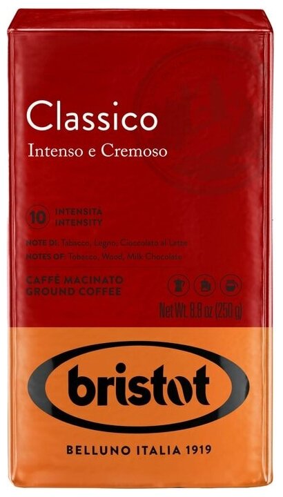 Кофе молотый Bristot Classico жаренный 250г Procaffe - фото №3