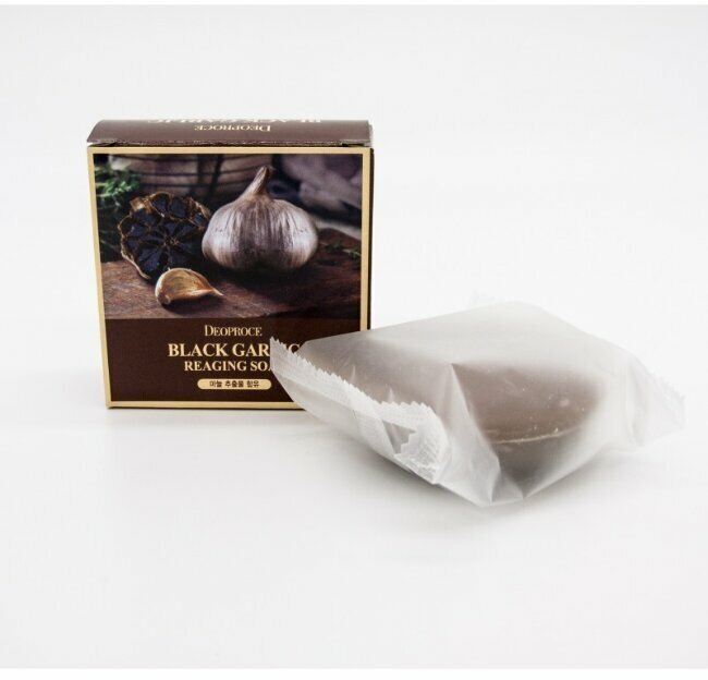 Deoproce мыло с экстрактом черного чеснока Deoproce Soap Black Garlic, 100 мл