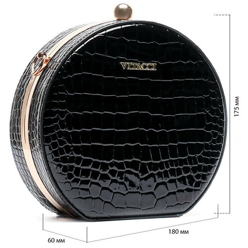 фото Сумка vitacci pt0724 женский черный искусственная кожа