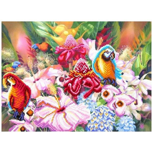 Рисунок на шелке Матренин Посад Цветущие тропики, 37x49 см