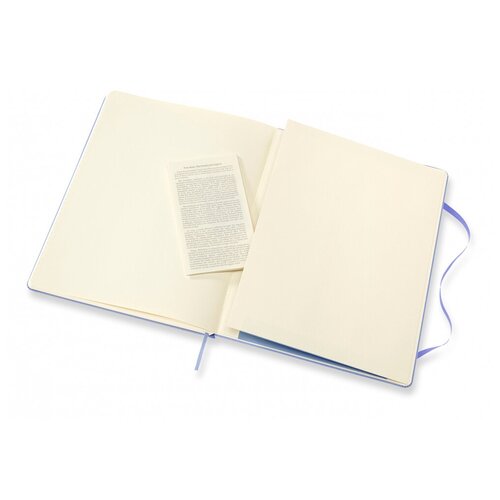 Записная книжка нелинованная Moleskine Classic XLarge 190х250 мм 192 стр, обложка голубая гортензи