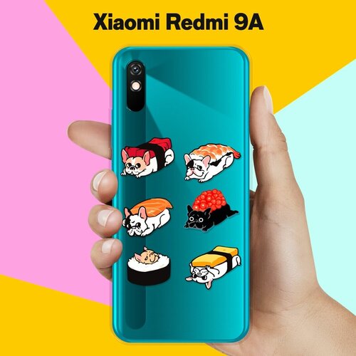 Силиконовый чехол Суши-собачки на Xiaomi Redmi 9A силиконовый чехол суши собачки на honor 9a