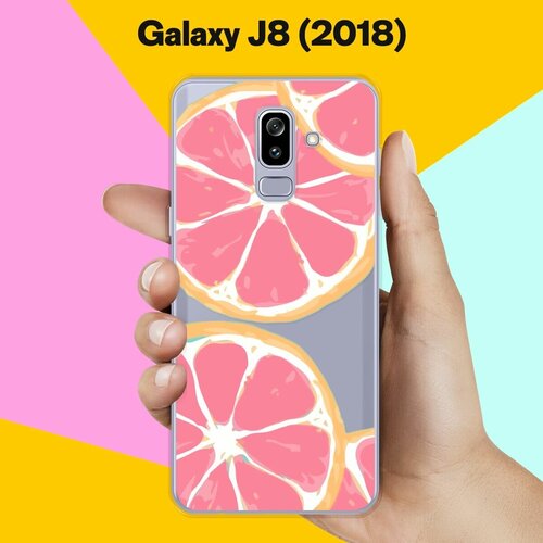 Силиконовый чехол на Samsung Galaxy J8 (2018) Грейпфрут / для Самсунг Галакси Джи 8 2018