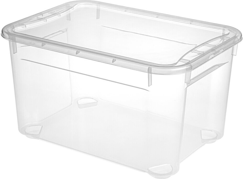 Ящик для хранения с крышкой «Кристалл XS Plus» 16 л 389×275×215 см цвет прозрачный
