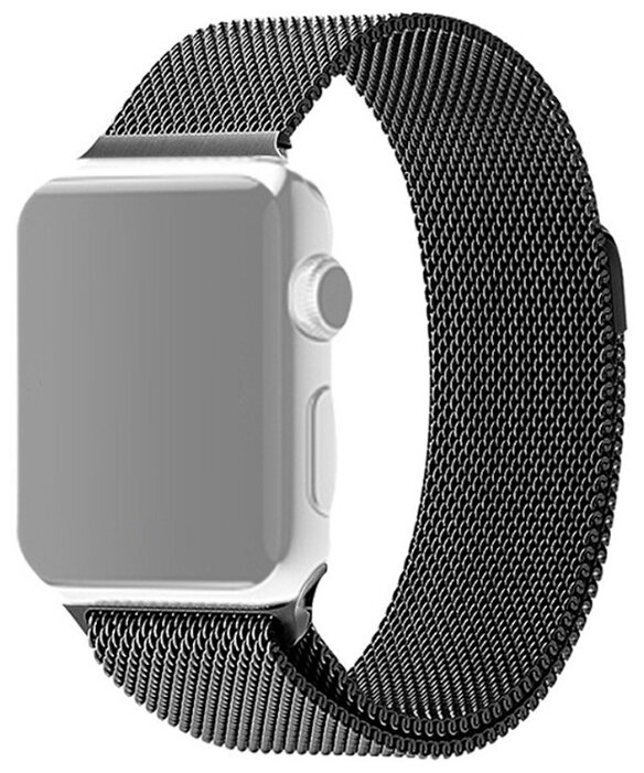 Ремешок для Apple Watch 1/2/3/4/5 металлический 42/44 мм InnoZone - Черный (APWTME42-02)