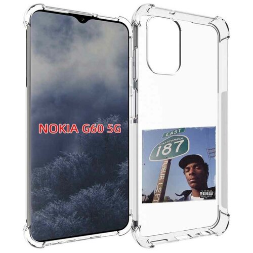 Чехол MyPads Snoop Dogg NEVA LEFT для Nokia G60 5G задняя-панель-накладка-бампер чехол mypads snoop dogg neva left для nokia c31 задняя панель накладка бампер