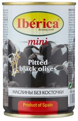 Iberica Маслины мини без косточки в рассоле, 300 г