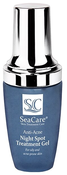 SeaCare Анти-акне точечный ночной гель с Сепиконтроль, Ресистем, Бисаболол, Маслом Ши, 30 мл