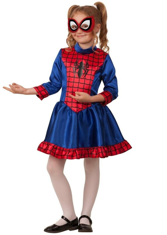 Костюм Человек Паук девочка (5095), размер 116, цвет мультиколор, бренд Батик