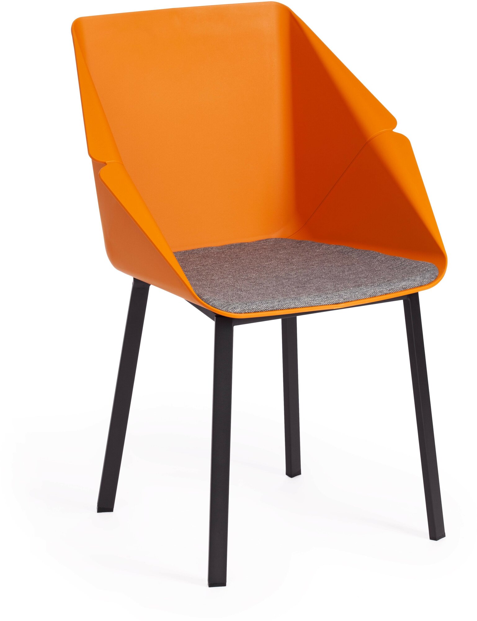 Комплект стульев TetChair Doro (8088), текстиль, 2 шт., цвет: orange/grey