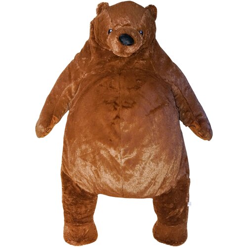 Мягкая игрушка-подушка Медведь Потапыч / Как в Ikea (икеа) темно коричневый / 82 см