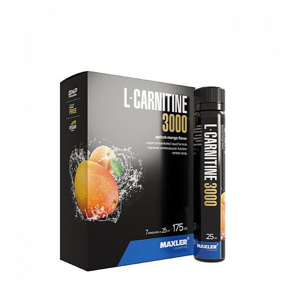 Maxler L-Carnitine 3000 (7*25 ml) (абрикос-манго)