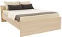 Кровать Боровичи-Мебель Мелисса с реечным основанием дуб сонома 205х155х85 см