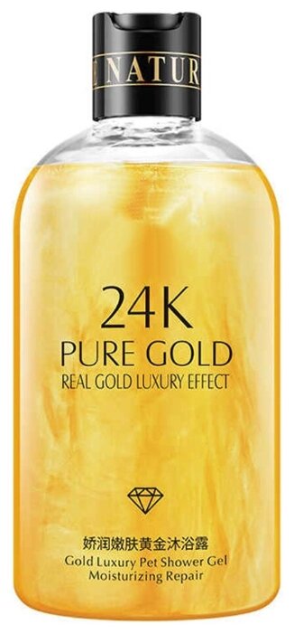 Venzen гель для душа с 24-каратным золотом 24 Carat Gold Shower Gel 550 ml.