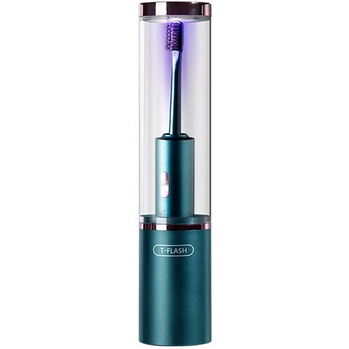 Электрическая зубная щетка со стерилизатором T-FLASH UV Disinfection Sonic Electric Toothbrush Q-05 (Green)