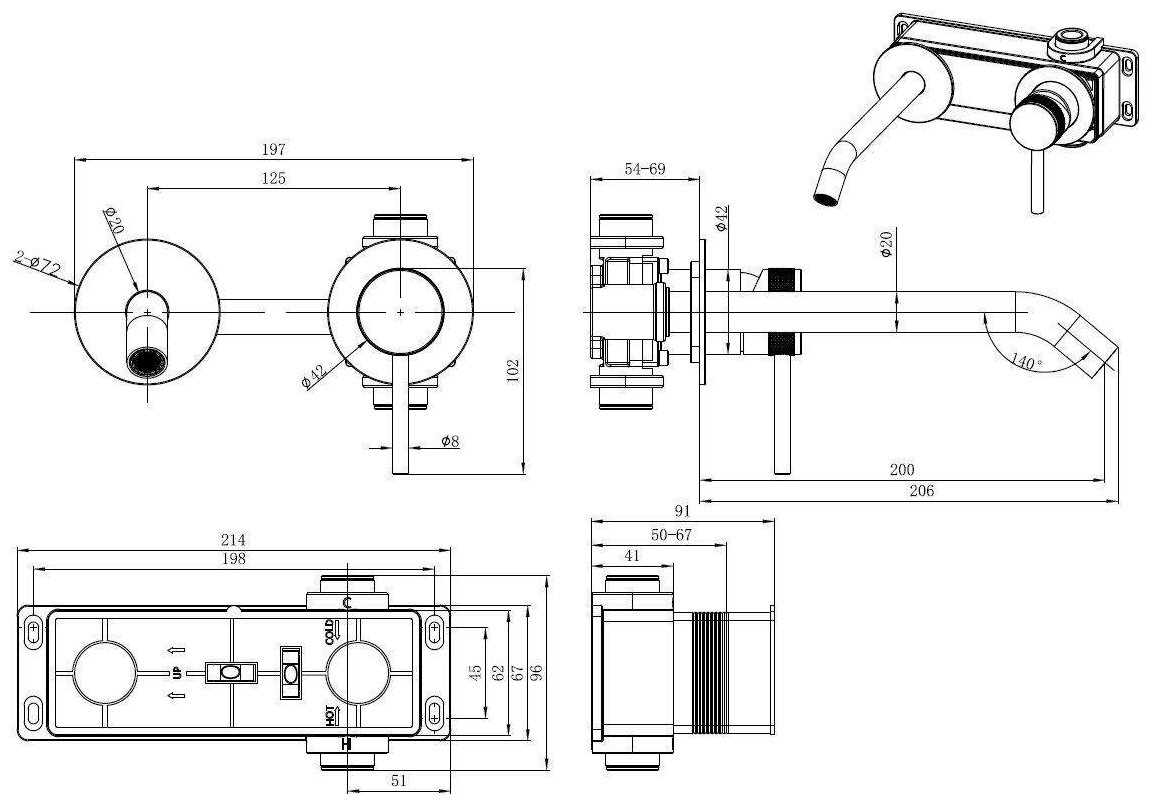 Смеситель для раковины Allen Brau Priority 5.31A03-00 - фото №13
