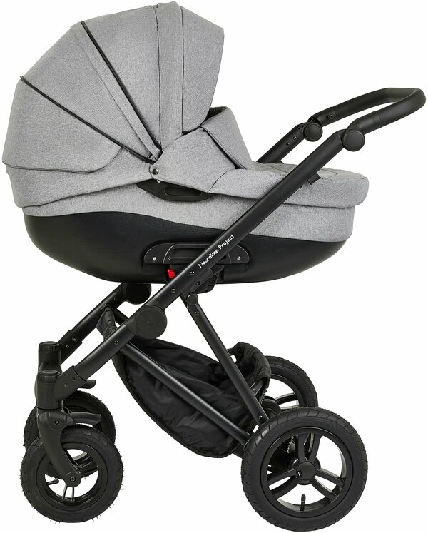 Noordline Оlivia Sport 2023 коляска 2 в 1 Детская коляска трансформер для новорожденных 2в1, прогулочная для ребенка серая