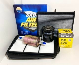 фото Фильтр воздушный + масляный + салонный + топливный Шевроле Лачетти (Chevrolet Lacetti 2004 - 2013) ДВС 1.4 1.6 1.8 Производитель AMD ASIN Filtron