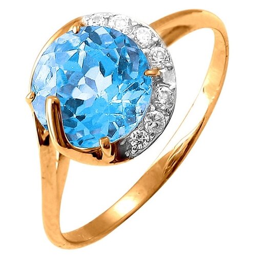 фото The jeweller кольцо из золота с топазами 110587469, размер 17.5