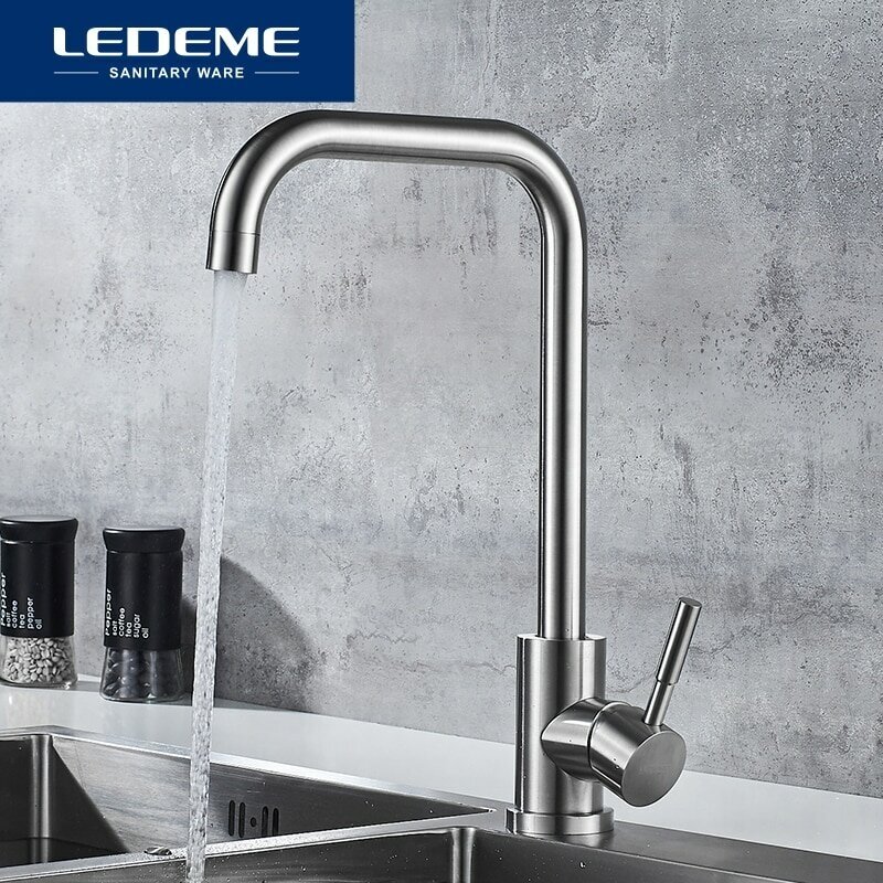 Смеситель для кухни Ledeme L4698 хром - фото №15