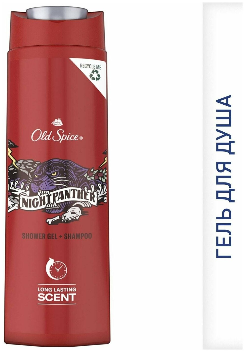 Old Spice / Шампунь-гель для душа Old Spice Night Panther 400мл 1 шт