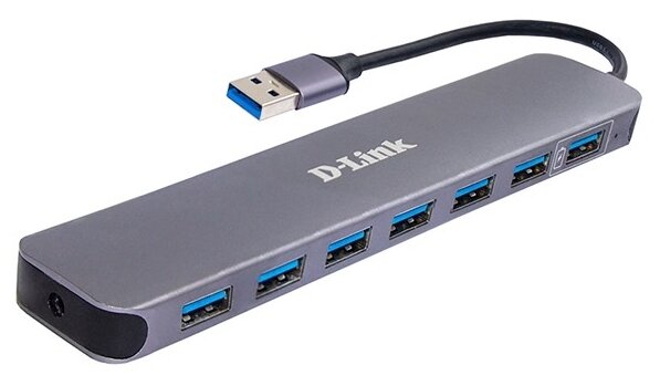 USB-концентратор D-Link DUB-1370/B1A разъемов: 7