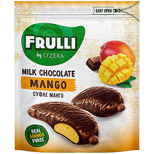 «O'Zera», конфеты Frulli суфле манго в шоколаде, 125 г, 2 штуки