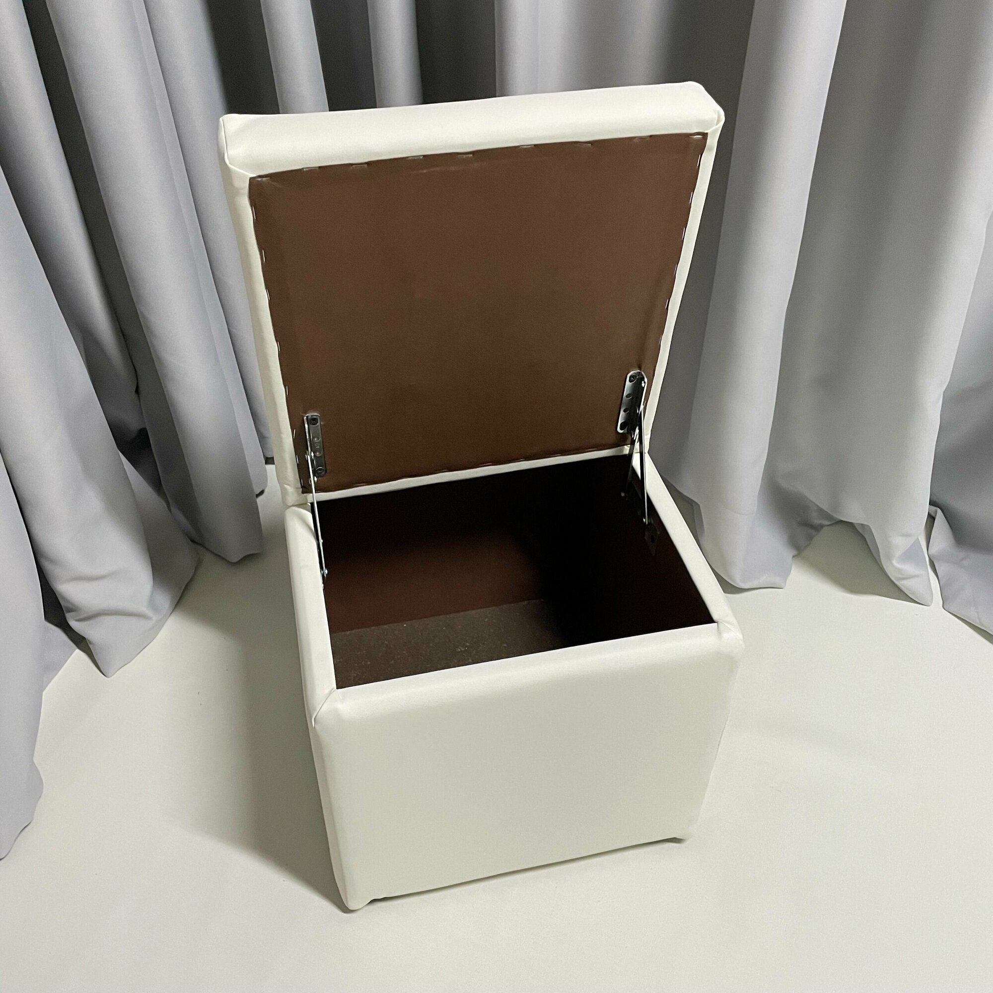 Пуф Мечта с ящиком для хранения экокожа кожзам мягкий квадратный 40x40x43